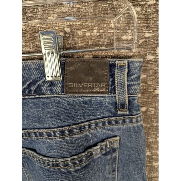 Vintage Levi's Silvertab Women's Blue Jeans‎ 11L Hemmed Straight Leg Denim Y2K - Picture 5 of 9